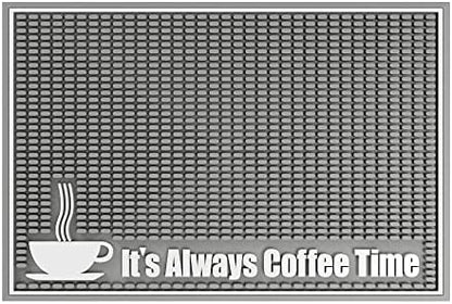  Offee Mat Rubber Backed Absorbent Hide Stain Dish Drying Mat/Dish Mat For Coffee Bar Accessories Fit Under Coffee Pot Espresso And Protect Kitchen Counter From Coffee Machine Mess