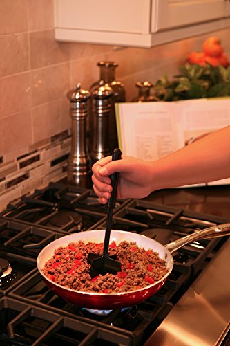  ChopStir Original Ground Meat Chopper, Frozen Juice Concentrate Stirrer, Heat-Resistant Nylon, Made In The USA, Black
