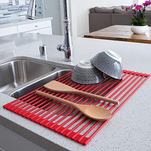  Over The Sink Roll-Up Drying Rack Limited Edition Red