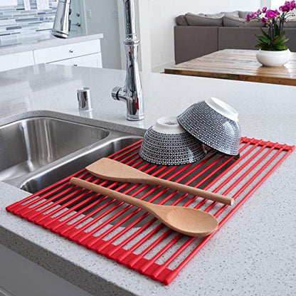  Over The Sink Roll-Up Drying Rack Limited Edition Red