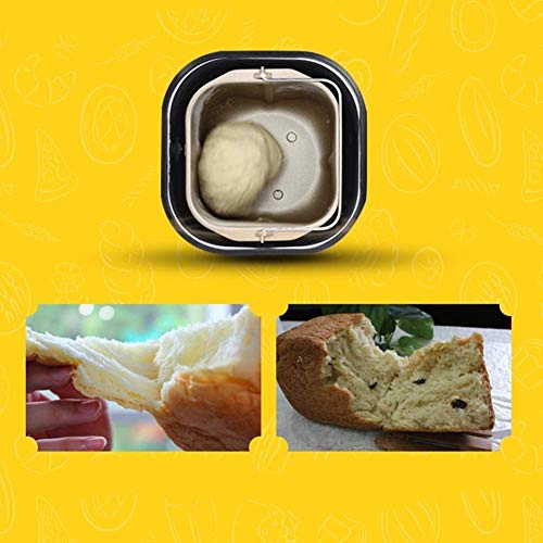  Bread Machine, Compact Fast Breadmaker, Fully Automatic Touch, 450W, LCD Screen, Three Burnt Colors, 18 Menus Appointment Time Automatic Fruiting Suitable For 4-5 People Easy To Use