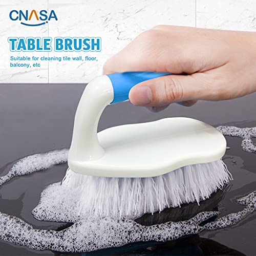  6 Pack Household Deep Cleaning Brush Set-Kitchen Cleaning Brushes, Includes Scrub Brush/Dish Brush/Bottle Brush/Grout Corner Brushes/Crevice Brush/Shoe Brush/ For Bathroom, Floor, Tub, Shower, Tile