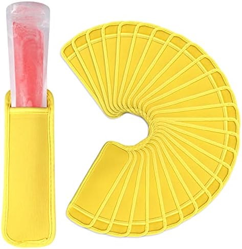  24 Pack Reusable Popsicle Bags Ice Pop Sleeves Antifreezing Sleeves,8 Colors