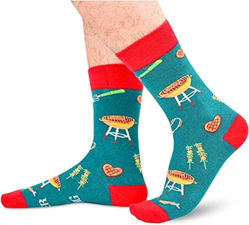  SOCKFUN Men's Poker Dice Math Teeth Bestmen Einstein Golf Crew Gift Socks