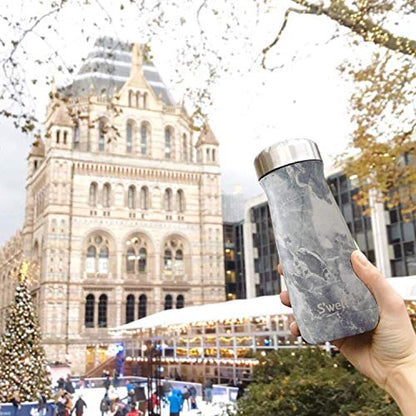  Stainless Steel Traveler - 16 Fl Oz - Blue Granite - Triple-Layered Vacuum-Insulated Travel Mug Keeps Coffee, Tea And Drinks Cold For 24 Hours And Hot For 12 - BPA-Free Water Bottle