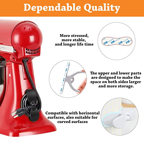  REIPOL Sliding Mat For Kitchenaid Mixer With 2 Cord Organizers，Mover Slider Mat Pad For 5-8 Qt Bowl Lift Stand Mixer, Compatible With Professional 600 Stand Mixer