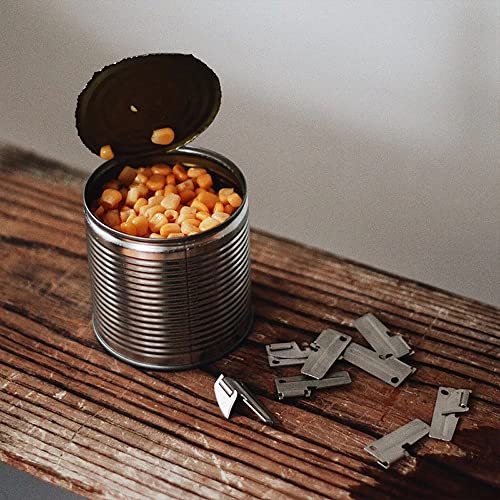  14 Pieces Military Can Openers Camping Travel P52 Can Opener Keychain Stainless Steel Army Survival Backpack Portable Can Opener (2 Styles)