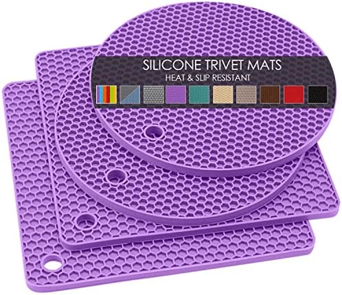  Silicone Microwave Mats, 12 Inch Multi-Use Microwave Mat Heat Resistant Pot Holders Hot Pads For Kitchen, Silicone Cover Pad For Microwave Oven Hot Pot Pans, Silicone Cover Pad, Light Gray 2 Pack