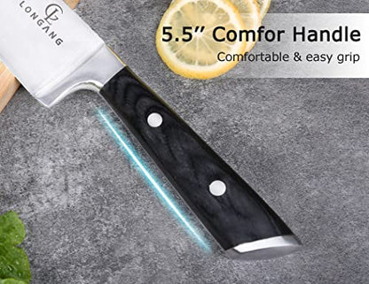  8 Inch Chef Knife Kitchen Utility Knife, German High Carbon Stainless Steel Professional Meat Knife With Gift Box For Family & Restaurant