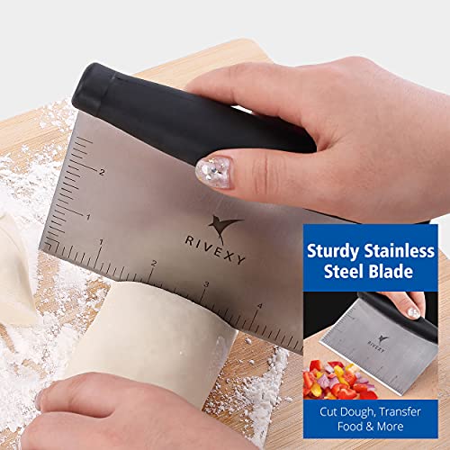  Griddle Scraper Stainless Steel – Grill Scraper For Griddle, Griddle Scraper Tool, Flat Top Grill Scraper, Dough Scraper Use For Chopping, Dicing, Cutting, Mixing Food And Cleaning