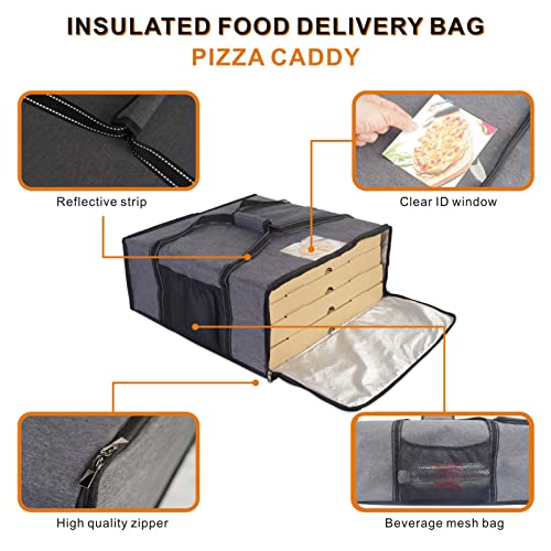  Insulated Pizza & Food Delivery Bags Pizza Bag,Pizza Carrier Warmer Bag For Delivery,20" X 20" X 8"(Upgrade)