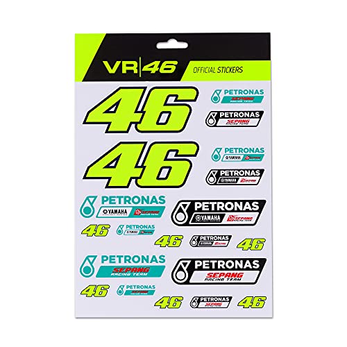  Valentino Rossi Stickers Set Petronas VR46 One Size,Multi,Unisex