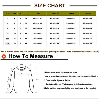  Sweatshirts For Women Loose Fit Cute Fashion Christmas Print Long Sleeve Crew Neck Sweatshirts Pullover Top Streetwear