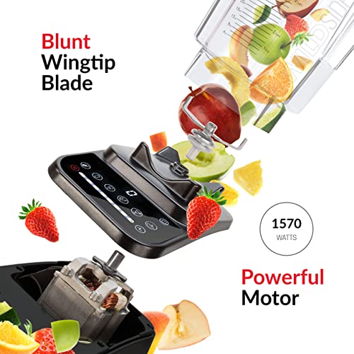 Blendtec Original Designer Series Blender And 90 Oz WildSide+ Jar - Kitchen Blender Bundle - Black