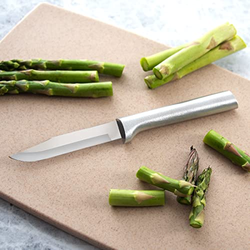  Ada Cutlery Everyday Paring Knife Stainless Steel Blade With Aluminum Made In USA, 6-3/4 Inches, 1-Pack, Silver Handle