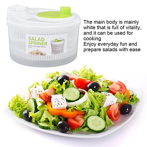  Salad Drainer,3l Vegetable Dryer With Bowl And Colander Easy To Use Pro For Washing Cleaning Drying Fruit Vegetable