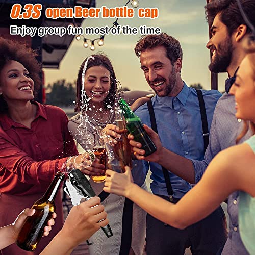  Can Opener Manual, 3-in-1 Heavy Duty Handheld Can Opener With Non-slip Soft Grip, Smooth Edge Manual Can Opener With Sharp Blade And Effort-saving Knob, Safe Multi-Function Bottle Opener, Easy To Use