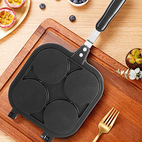  Waffle Maker Square Pancake Pan 4 Holes Mold Double-sided Lovely Cartoon Animal Pattern Non-stick Breakfast For Bakery