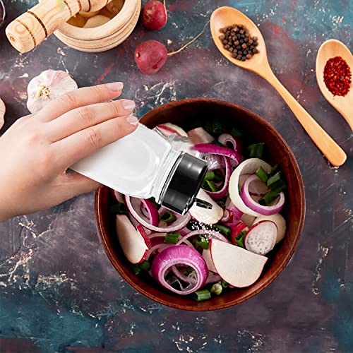  6 Pack 9.5 Oz Plastic Spice Jars With Black Cap, Clear And Safe Plastic Bottle Containers With Shaker Lids For Storing Spice, Herbs And Seasoning Powders, BPA Free, Made In USA