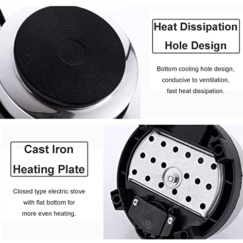 Mini Stove,Portable 500W Electric Mini Stove Hot Plate Multifunction Home Heater (US Plug 110V), Suitable For The Soup And The Porridge,hot Pot