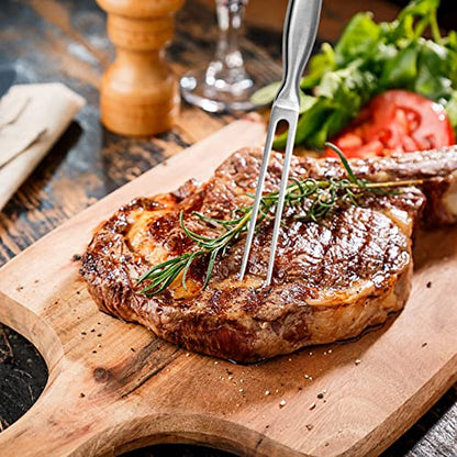  Carving Fork, Stainless Steel Meat Fork, Chef Pro Stainless Steel BBQ Fork 10.5 Inch, Long Metal Chef Kitchen Forks For Barbecue, Serving, Cooking, Grilling, Roasting