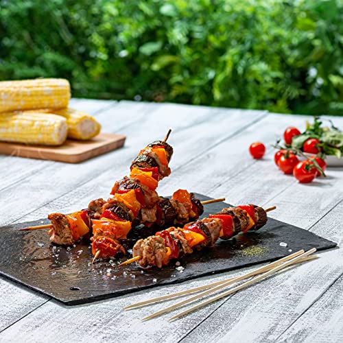  [100 Count] 12 Inch Bamboo Skewers For Shish Kabob, Grilling, Fruits, Appetizers, And Cocktails