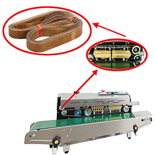  50pcs Band Sealer Belts For FR-770 Continuous Band Sealer,PTFE Teflon Tape For Automatic Horizontal Sealing Machine(30.3x0.59inch)