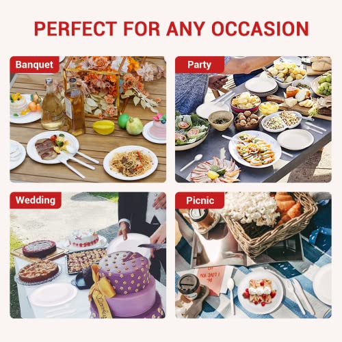  Compostable Knives,200PCS Corn Plant Based Disposable Knives, Plastic Knife Disposable Utensils Heavy Duty For Party Supply Camping BBQ Wedding Outdoor Activities