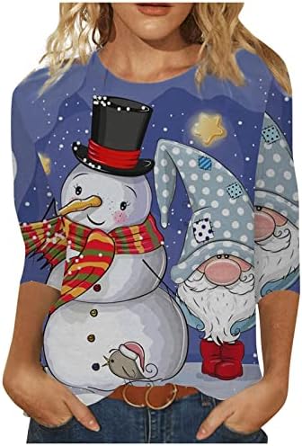  Sweatshirts For Women Loose Fit Cute Loose Tops Sweatshirts Long Sleeve Fashion Christmas Print Pullover Top Fall