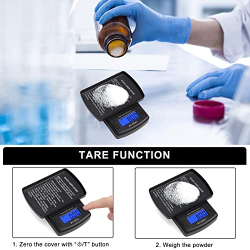  Mini Digital Pocket Scale, 100g By 0.01g, Digital Grams Scale, Jewelry Scales, Battery Included (Max: 100g D=0.01g)