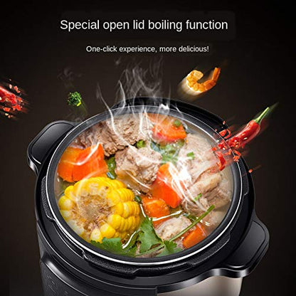  WETYG Electric Pressure Cooker Incense Energy Saving Cooker A Key Exhaust Pressure 6L Pressure Cooker