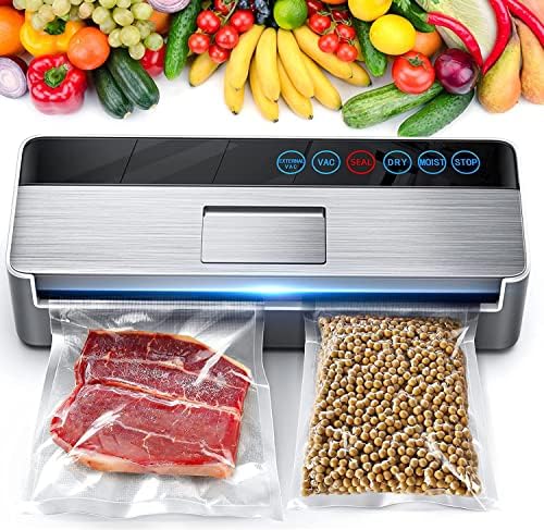  Vacuum Sealer Bags, 2 Rolls Thicker Heavy-Duty Commercial Quality Textured Vacuum Seal Bags For Food Storage Saver Sous Vide Cooking,Vacuum Sealer Rolls