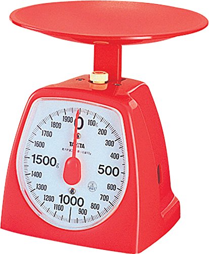  Analog Cooking Scale, 2.2 Lbs (1 Kg), Red, 1439-1kg