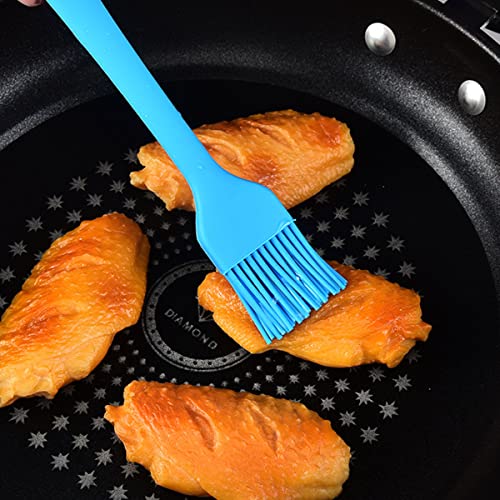  ILCONY 8.4" Silicone Basting Pastry Brush - Perfect For Oil Butter Spread, Marinades, Baste, BBQ, Grill, Cooking - BPA Free, Food Grade Material, Dishwasher Safe (3, 8.4 Inches)