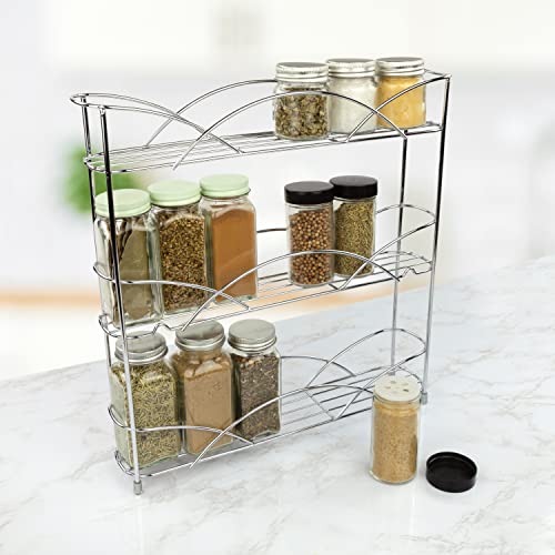 Spectrum Diversified Countertop 3-Tier Spice Rack, Chrome