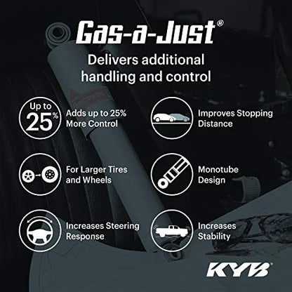  KYB 5510015 Gas-a-Just High Pressure Monotube Gas Strut, 1 Pack