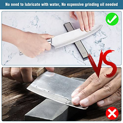  8 Pcs Diamond Sharpening Plates, IMAGE 120/240/400/600/1000/1500/2000/3000 Diamond Sharpener, Diamond Plate Sharpener, Kitchen Knife Grinding(6.3in*0.78in)