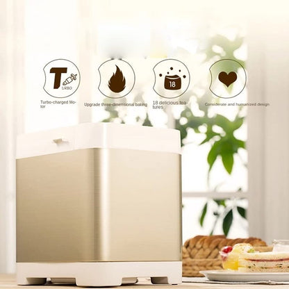  Thick Bread Maker Household Automatic Small Kneading And Fermentation Intelligent Steamed Bread Machine Multifunctional (Color : A)