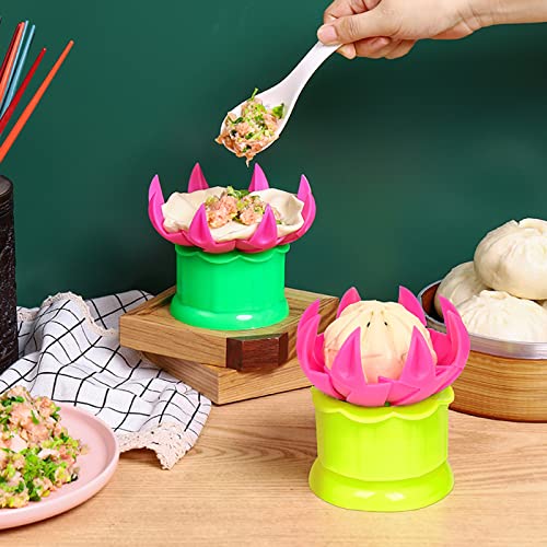  DIY Steamed Stuffed Bun Making Mold Pastry Pie Steam Bun Dumpling Maker Mould Creative Manual Kitchen Cooking Tools(Yellow)