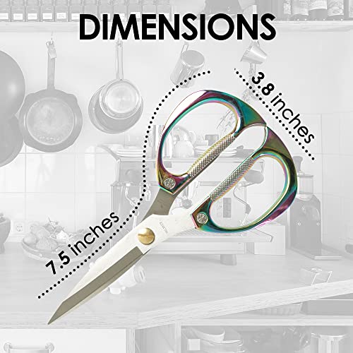 GENERIC Heavy Duty Multicolor Kitchen Scissors, Kitchen Accessories Cooking Shears For Kitchen Meat Chicken Fish Poultry, Professional Multi-Purpose Colorful Kitchen Scissors