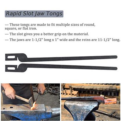  DIY Rapid Tongs Bundle Set - Blacksmith Five Types Of Tongs Bundle Set Comes With Rivet