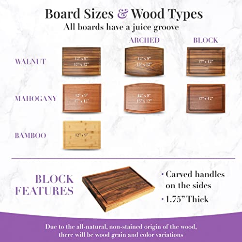  Personalized Wood Engraved Cutting Board Straga (Round Stamp Design No.001)