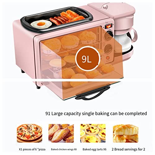  3-in-1 Breakfast Maker Home Electric Oven Bread Maker Multifunctional Toaster Sandwich Maker Measures 17.7 X 7 X 10.2 Inches Weight 141 Oz