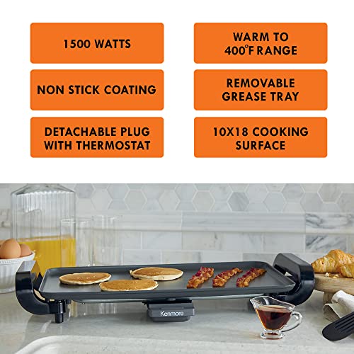  Enmore Non-Stick Electric Skillet With Tempered Glass Lid, Black And Grey, Deep-Dish Frying Pan, 12" X 12" Cooking Surface, Vented Lid, One-Pot Cooking, Grill, Saute, Stir-Fry, Stew
