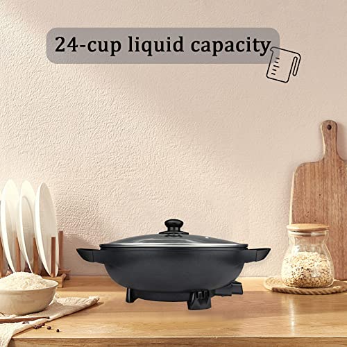 Nstick Electric Skillet - With Vented Glass Lid (13-In, 6Qt)
