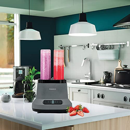 Taurus | Blaze| Maximun Power Per Two| 80 Oz Jar| 4 Presets Functions| Powerful 1500 W| 2 Motors| 2 Times More Durable| Blender And 2 Bottles 2 Go!|