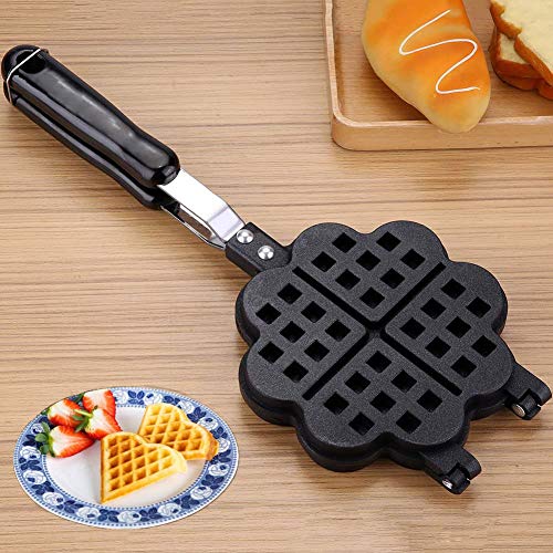  DIY Petal Shaped Waffle Cake Mold Pot, Baking Cake Pan, Non Stick Double Side Biscuits Muffin Mould Pot Bakeware ,Baking Tools For Household, Kitchen, Cafe Restaurant, Cake Shop