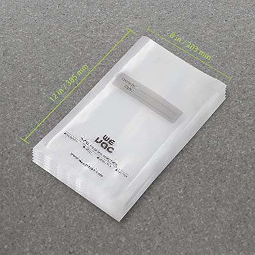  Vacuum Sealer Bags 100 Quart 8x12 Inch For Food Saver, Seal A Meal, Weston. Commercial Grade, BPA Free, Heavy Duty, Great For Vac Storage, Meal Prep Or Sous Vide