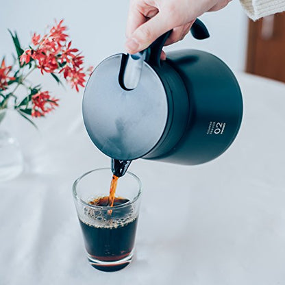 Hario V60 Insulated Metal Beverage Server, 600ml, Black