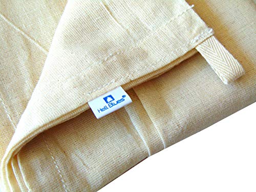  Organic 5-Pack Cheesecloth For Straining 21" X 24" Inches Unbleached 90 Grade Muslin Hemmed Edge Brew Coffee, Nut Milk Strainer, Baking, Filtration 100% Cotton Cheese Cloth
